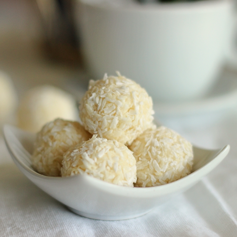 Trufle kokosowe z mascarpone (Keto, Low Carb)